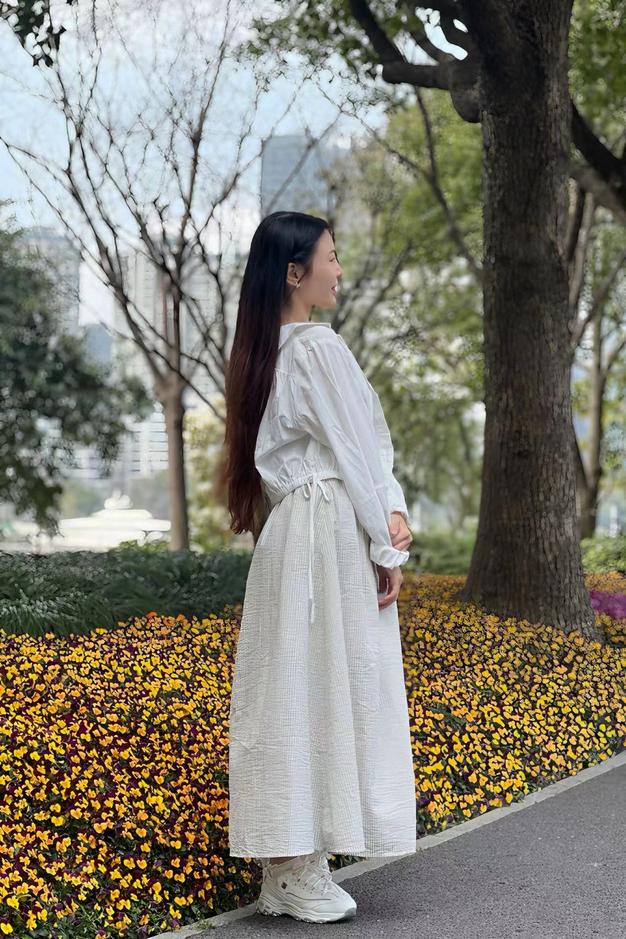 抹胸收腰連衣裙