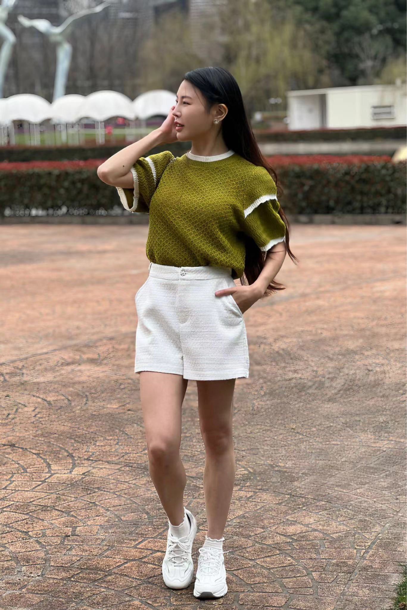 法式小香針織衫