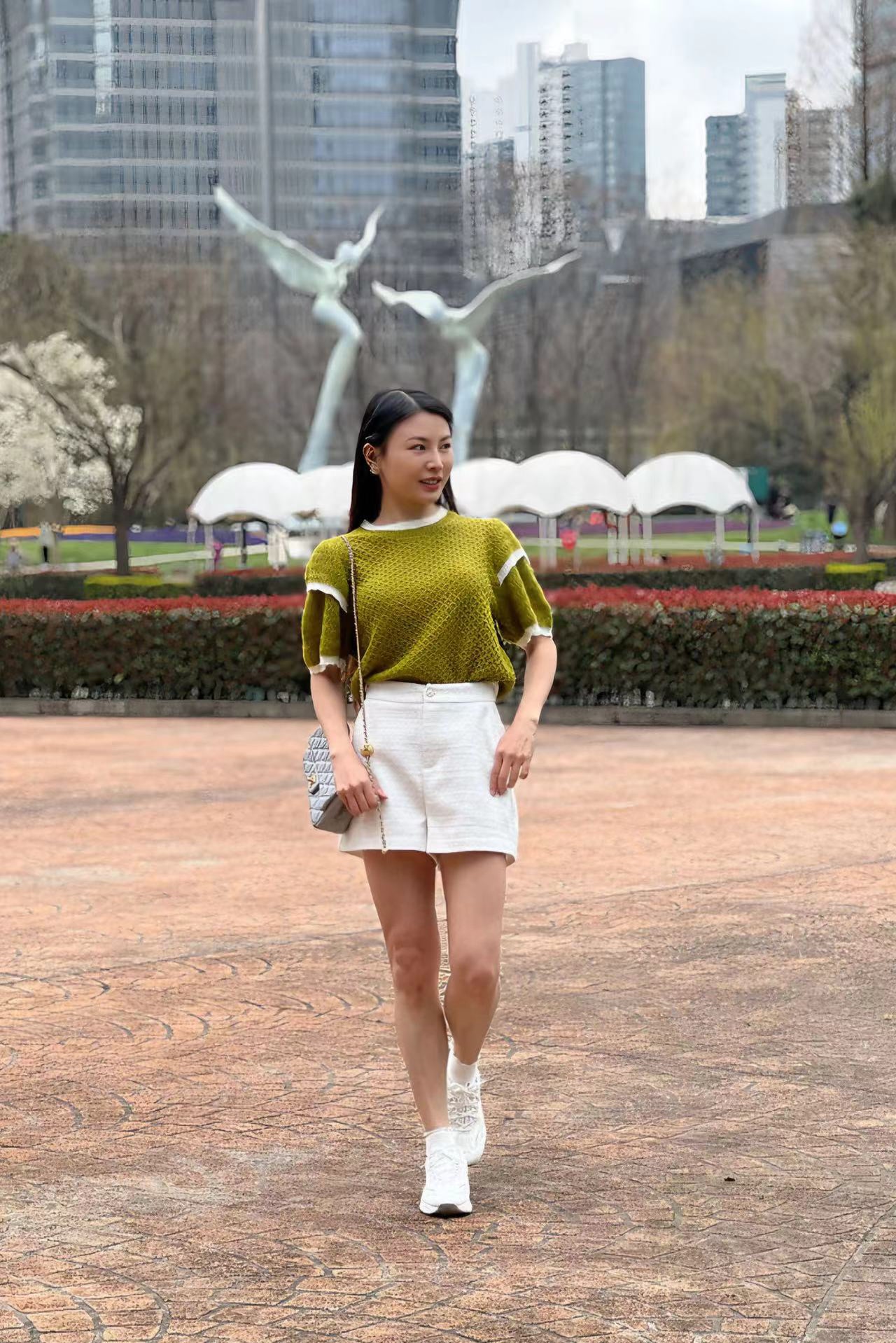 法式小香針織衫